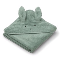 Liewood Økologisk Baby Badehåndklæde Rabbit Peppermint